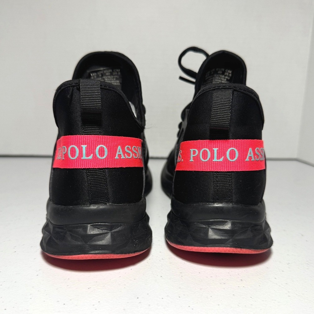 U.S. Polo Assn Blink-L Sneakers Womens 8.5 Black Pink Athletic Running Shoes - Picture 5 of 9